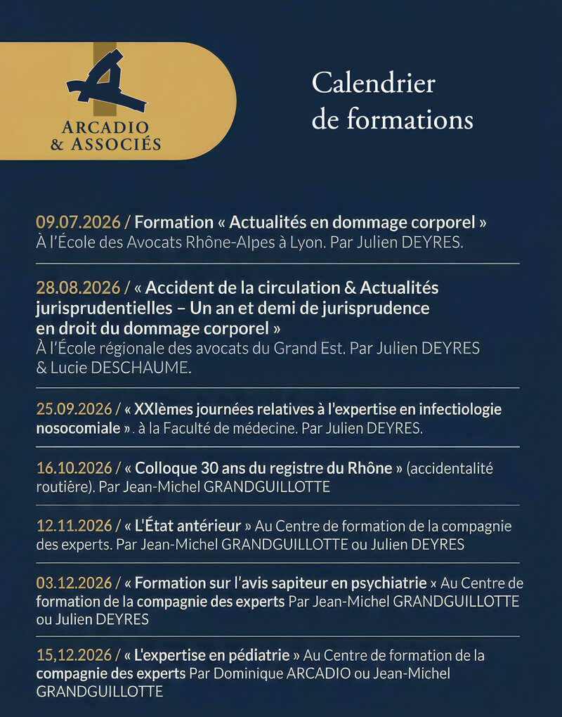 L'Expertise en Partage : Nos Formations pour le second semestre 2026 - Avocat Lyon 6